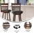 Flash Furniture ES-UN3-29-ESP-GG Wood Ladderback Swivel Bar Height Barstool with Black LeatherSoft Seat, Espresso addl-3