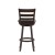 Flash Furniture ES-UN3-29-ESP-GG Wood Ladderback Swivel Bar Height Barstool with Black LeatherSoft Seat, Espresso addl-7