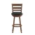 Flash Furniture ES-UN3-29-OAK-GG Wood Ladderback Swivel Bar Height Barstool with Black LeatherSoft Seat, Antique Oak addl-10