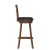 Flash Furniture ES-UN3-29-OAK-GG Wood Ladderback Swivel Bar Height Barstool with Black LeatherSoft Seat, Antique Oak addl-9