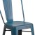Flash Furniture ET-3534-24-AB-GG 24" Distressed Antique Blue Metal Indoor/Outdoor Counter Height Stool with Back addl-6