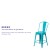 Flash Furniture ET-3534-24-CB-GG 24" Crystal Teal-Blue Metal Indoor/Outdoor Counter Height Stool with Back addl-3