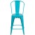 Flash Furniture ET-3534-24-CB-GG 24" Crystal Teal-Blue Metal Indoor/Outdoor Counter Height Stool with Back addl-9