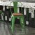 Flash Furniture ET-3534-24-GN-PL1T-GG 24" Green Metal Indoor/Outdoor Counter Height Stool with Back with Teak Poly Resin Wood Seat addl-7