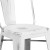Flash Furniture ET-3534-24-WH-GG 24" Distressed White Metal Indoor/Outdoor Counter Height Stool with Back addl-10
