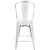 Flash Furniture ET-3534-24-WH-GG 24" Distressed White Metal Indoor/Outdoor Counter Height Stool with Back addl-9