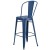 Flash Furniture ET-3534-30-AB-GG 30" Distressed Antique Blue Metal Indoor/Outdoor Barstool with Back addl-5