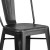 Flash Furniture ET-3534-30-BK-GG 30" Distressed Black Metal Indoor/Outdoor Barstool with Back addl-10