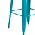 Flash Furniture ET-3534-30-CB-GG 30" Crystal Teal-Blue Metal Indoor/Outdoor Barstool with Back addl-7