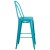 Flash Furniture ET-3534-30-CB-GG 30" Crystal Teal-Blue Metal Indoor/Outdoor Barstool with Back addl-8