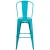 Flash Furniture ET-3534-30-CB-GG 30" Crystal Teal-Blue Metal Indoor/Outdoor Barstool with Back addl-9