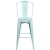 Flash Furniture ET-3534-30-DB-GG 30" Distressed Green-Blue Metal Indoor/Outdoor Barstool with Back addl-9