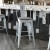 Flash Furniture ET-3534-30-DB-PL1G-GG 30" Green-Blue Metal Indoor/Outdoor Barstool with Back with Gray Poly Resin Wood Seat addl-7