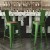 Flash Furniture ET-3534-30-GN-PL1T-GG 30" Green Metal Indoor/Outdoor Barstool with Back with Teak Poly Resin Wood Seat addl-6