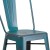 Flash Furniture ET-3534-30-KB-GG 30" Distressed Kelly Blue-Teal Metal Indoor/Outdoor Barstool with Back addl-10