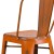 Flash Furniture ET-3534-30-OR-GG 30" Distressed Orange Metal Indoor/Outdoor Barstool with Back addl-10