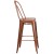 Flash Furniture ET-3534-30-POC-GG 30" Copper Metal Indoor/Outdoor Barstool with Back addl-8