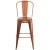 Flash Furniture ET-3534-30-POC-GG 30" Copper Metal Indoor/Outdoor Barstool with Back addl-9