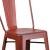 Flash Furniture ET-3534-30-RD-GG 30" Distressed Kelly Red Metal Indoor/Outdoor Barstool with Back addl-10
