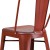 Flash Furniture ET-3534-30-RD-GG 30" Distressed Kelly Red Metal Indoor/Outdoor Barstool with Back addl-7