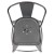 Flash Furniture ET-3534-30-SIL-GG 30" Distressed Silver Gray Metal Indoor/Outdoor Barstool with Back addl-10