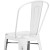 Flash Furniture ET-3534-30-WH-GG 30" Distressed White Metal Indoor/Outdoor Barstool with Back addl-7