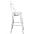 Flash Furniture ET-3534-30-WH-GG 30" Distressed White Metal Indoor/Outdoor Barstool with Back addl-8