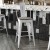 Flash Furniture ET-3534-30-WH-PL1G-GG 30" White Metal Indoor/Outdoor Barstool with Back with Gray Poly Resin Wood Seat addl-7
