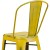 Flash Furniture ET-3534-30-YL-GG 30" Distressed Yellow Metal Indoor/Outdoor Barstool with Back addl-7