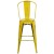 Flash Furniture ET-3534-30-YL-GG 30" Distressed Yellow Metal Indoor/Outdoor Barstool with Back addl-9