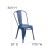 Flash Furniture ET-3534-AB-GG Distressed Antique Blue Metal Indoor/Outdoor Stackable Chair addl-5