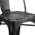 Flash Furniture ET-3534-BK-GG Distressed Black Metal Indoor/Outdoor Stackable Chair addl-10