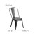 Flash Furniture ET-3534-BK-GG Distressed Black Metal Indoor/Outdoor Stackable Chair addl-5