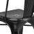 Flash Furniture ET-3534-BK-GG Distressed Black Metal Indoor/Outdoor Stackable Chair addl-7