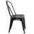 Flash Furniture ET-3534-BK-GG Distressed Black Metal Indoor/Outdoor Stackable Chair addl-8