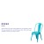 Flash Furniture ET-3534-CB-GG Crystal Teal-Blue Metal Indoor/Outdoor Stackable Chair addl-3