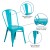 Flash Furniture ET-3534-CB-GG Crystal Teal-Blue Metal Indoor/Outdoor Stackable Chair addl-4