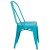 Flash Furniture ET-3534-CB-GG Crystal Teal-Blue Metal Indoor/Outdoor Stackable Chair addl-8