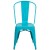 Flash Furniture ET-3534-CB-GG Crystal Teal-Blue Metal Indoor/Outdoor Stackable Chair addl-9