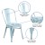 Flash Furniture ET-3534-DB-GG Distressed Green-Blue Metal Indoor/Outdoor Stackable Chair addl-4