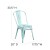 Flash Furniture ET-3534-DB-GG Distressed Green-Blue Metal Indoor/Outdoor Stackable Chair addl-5