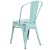 Flash Furniture ET-3534-DB-GG Distressed Green-Blue Metal Indoor/Outdoor Stackable Chair addl-6