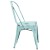 Flash Furniture ET-3534-DB-GG Distressed Green-Blue Metal Indoor/Outdoor Stackable Chair addl-8