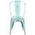 Flash Furniture ET-3534-DB-GG Distressed Green-Blue Metal Indoor/Outdoor Stackable Chair addl-9