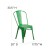 Flash Furniture ET-3534-GN-GG Distressed Green Metal Indoor/Outdoor Stackable Chair addl-5
