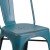Flash Furniture ET-3534-KB-GG Distressed Kelly Blue-Teal Metal Indoor/Outdoor Stackable Chair addl-10