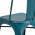 Flash Furniture ET-3534-KB-GG Distressed Kelly Blue-Teal Metal Indoor/Outdoor Stackable Chair addl-7
