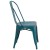 Flash Furniture ET-3534-KB-GG Distressed Kelly Blue-Teal Metal Indoor/Outdoor Stackable Chair addl-8