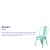 Flash Furniture ET-3534-MINT-GG Mint Green Metal Indoor/Outdoor Stackable Chair addl-3