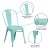Flash Furniture ET-3534-MINT-GG Mint Green Metal Indoor/Outdoor Stackable Chair addl-4